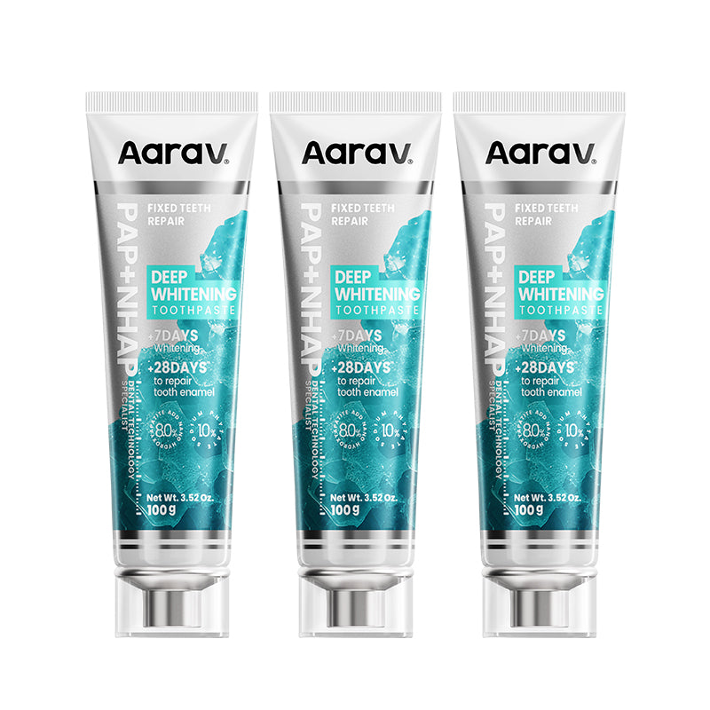 Aarav PAP Deep Whitening Toothpaste | 8% Hydroxyapatite | Fluoride-Free(DR)(副本) - Aarav Oral Care